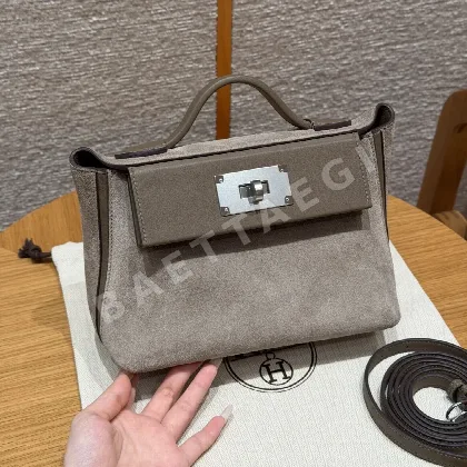에르메스 켈리 페블 그레이 지갑 192692
