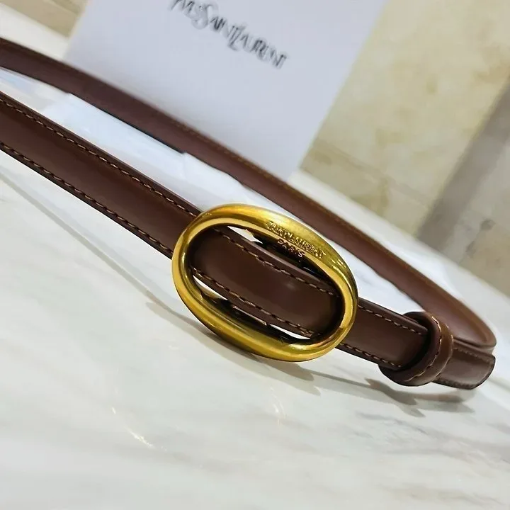 생** 15MM 오발버클 레더벨트 (수입) 이미지 4