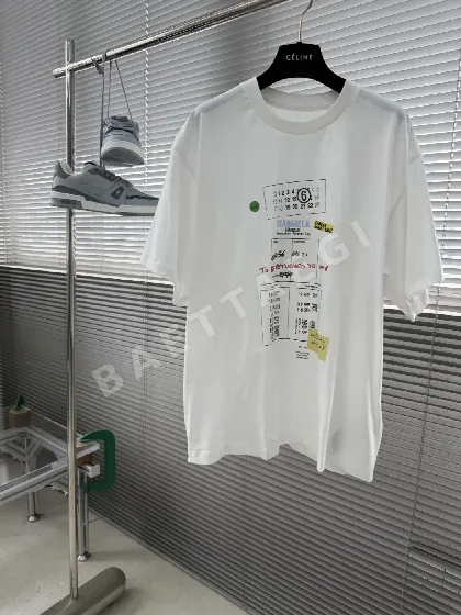 마르지엘라 프린트 크루넥 반팔 티셔츠 48194