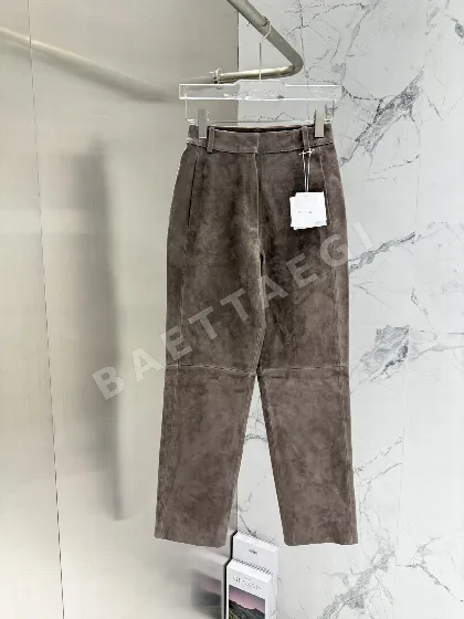 더로우 가죽 여성 바지 206009