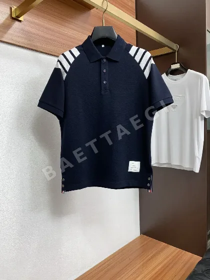 톰브라운 클래식 카라 남성 반팔 폴로셔츠 148329