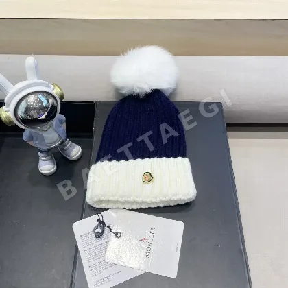 몽클레르 폭스 폼폼 울 니트 모자 186855