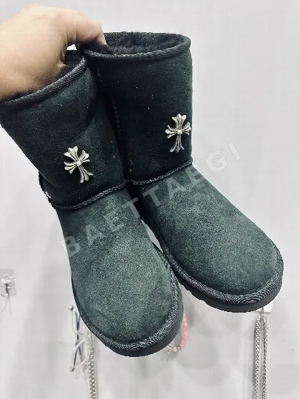 부츠 블랙 은도금 장식 162927
