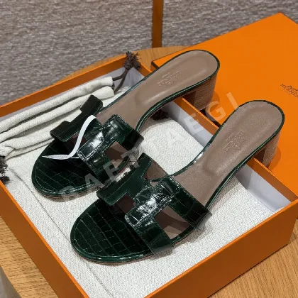 에르메스 오아시스 샌들 에메랄드 크로커다일 164793