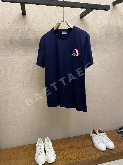 몽클레르 남성 코튼 스트레치 반팔 티셔츠 48751