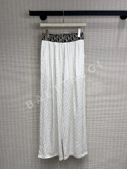 디올 레터 프린트 레이온 여성 바지 54210
