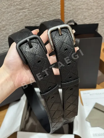 보테가베네타 트리요네 인트레치아토 소가죽 벨트 176968