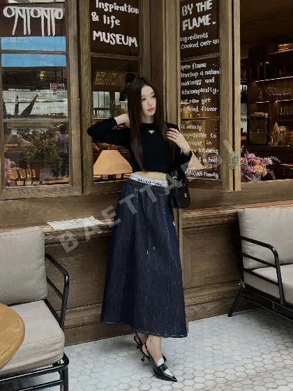 알렉산더왕 데님 미디 스커트 163858