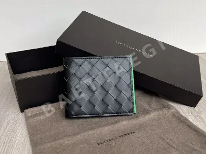 보테가베네타 미디엄 와이드 우븐 숏 지갑 36968