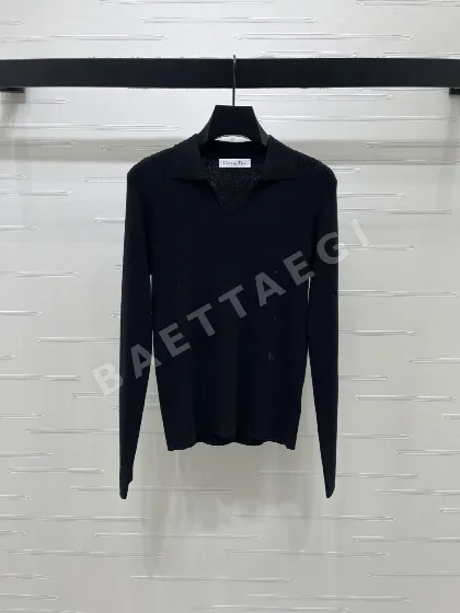 디올 V넥 세로 골지 니트 탑 155664