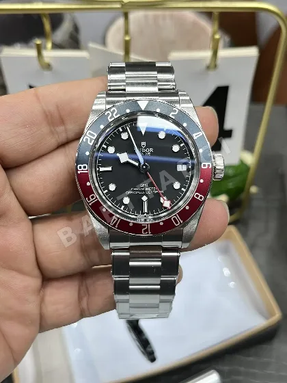 튜더 블랙베이 GMT 레드 블루 베젤 ZF 공장 2836 오토매틱 남성 시계 레플리카 45587 Tudor