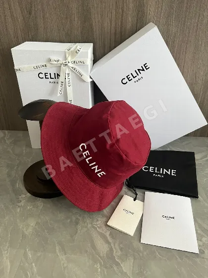 셀린느 면 자수 피셔맨 햇 모자 75900