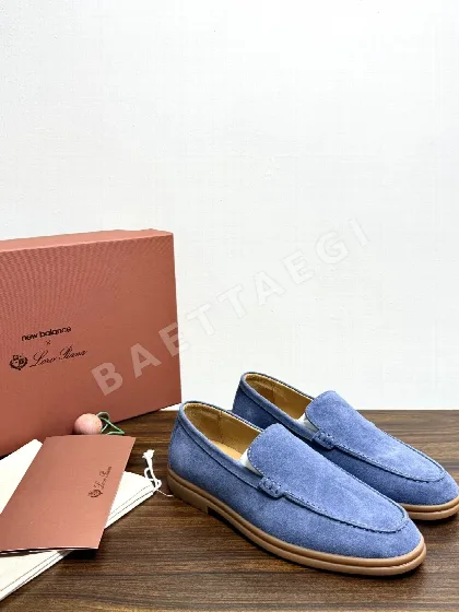 로로피아나 서머 워크 로퍼 캐러멜 스웨이드 208083