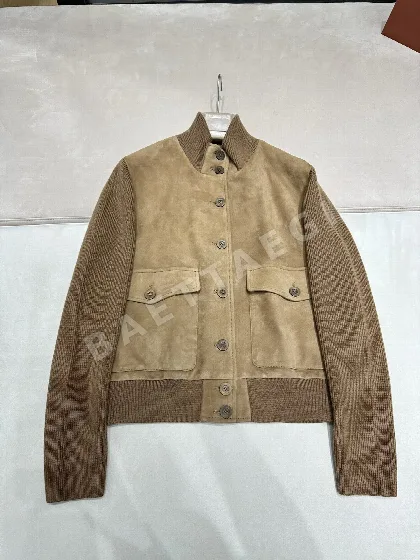 로로피아나 양가죽 울 니트 자켓 198994