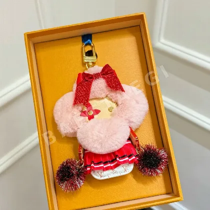 루이비통 비비안 모노그램 가죽 키링 208275
