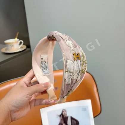 에르메스 실크 와이드 헤어밴드 185096