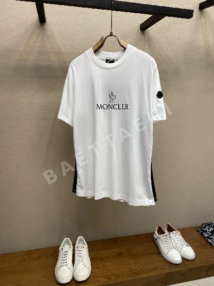 몽클레르 프린트 크루넥 반팔 티셔츠 48573