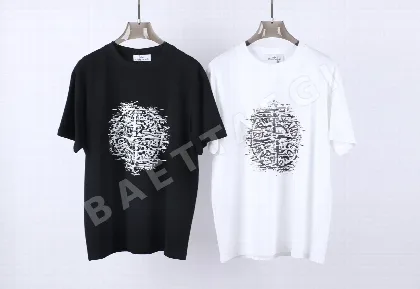 스톤아일랜드 팬텀 컴퍼스 로고 코튼 반팔 티셔츠 47786