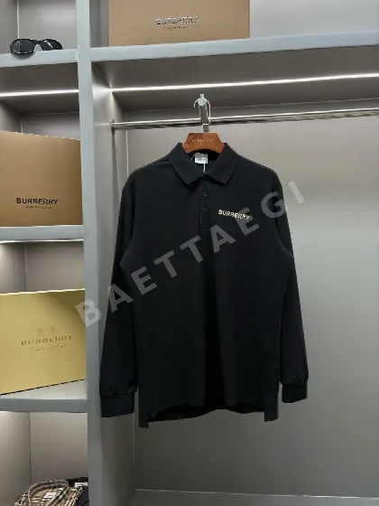 버버리 로고 자수 스트라이프 코튼 긴팔 가디건 46269