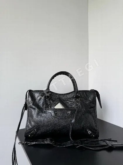 발렌시아가 가죽 토트백 186604