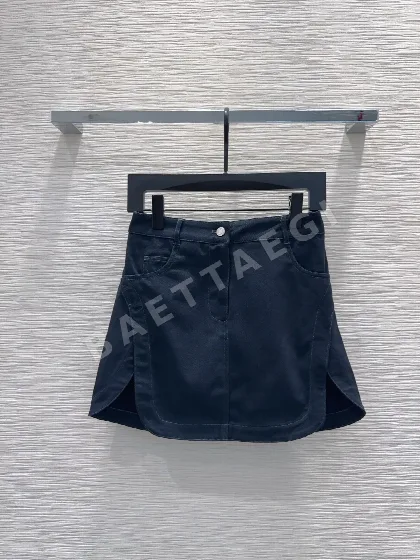 에르메스 입체 절개 미디 스커트 153745