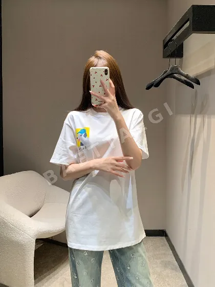 구찌 강아지 프린트 코튼 반팔 티셔츠