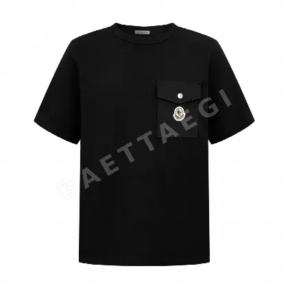 몽클레르 로고 포켓 남성 반팔 티셔츠 48492