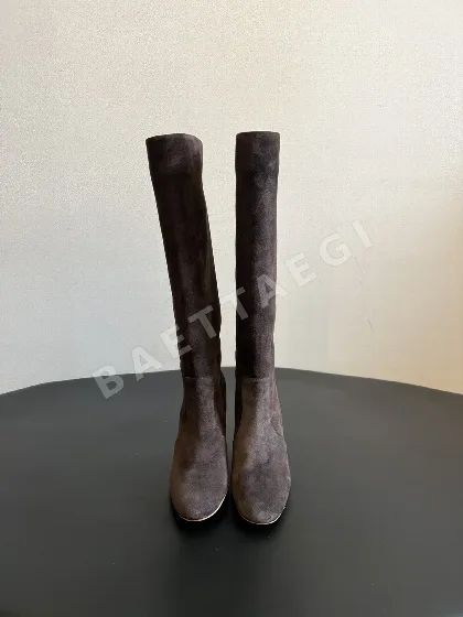 지안비토 스웨이드 슬라우치 하이힐 부츠 75208