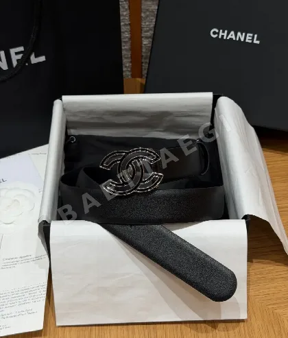 샤넬 클래식 더블 C 가죽 벨트 181142