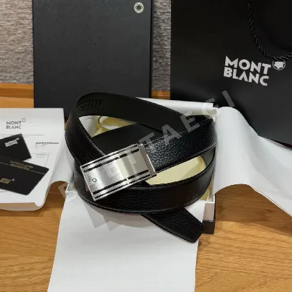 몽블랑 가죽 자동 버클 벨트 180408