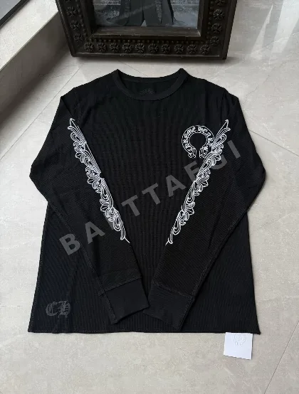 블랙호스슈 와플 레터 긴팔 티셔츠 166981