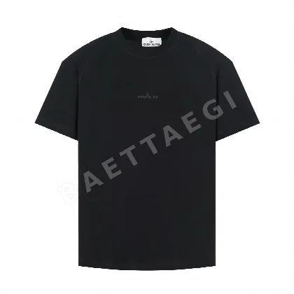 스톤아일랜드 린넨 코튼 남성 반팔 티셔츠 47691