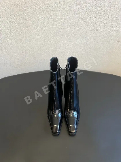 생로랑 부츠 여성 카ー 스킨 스퀘어토 207533