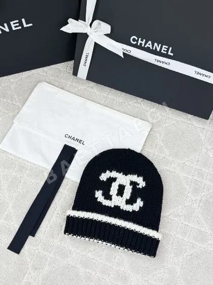 샤넬 더블 C 컬러 블록 니트 비니 모자 194607