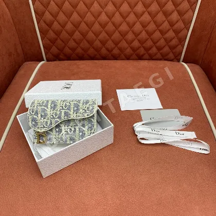 디올 새들 클립 카드 홀더 지갑 208412
