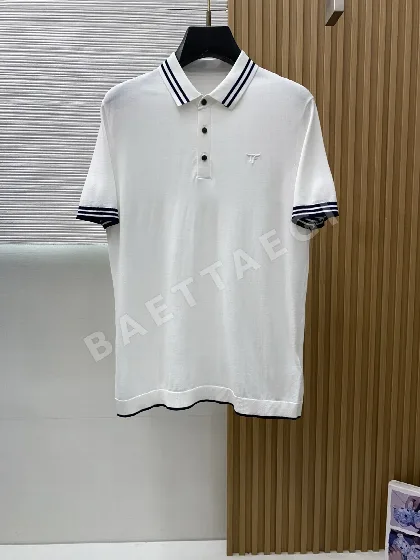 톰포드 남성 릴렉스 핏 반팔 니트 폴로 티셔츠 115562