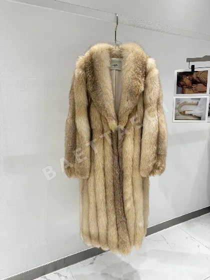 펜디 여우 모피 가죽 여성 자켓 206661