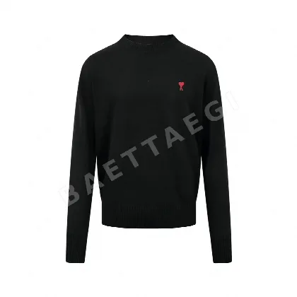 아미 하트 자수 메리노 울 니트 155401