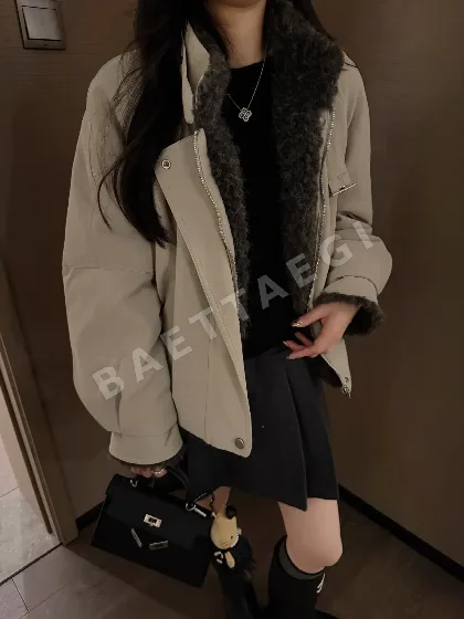 로에베 램 울 라이닝 가죽 파카 자켓 202601