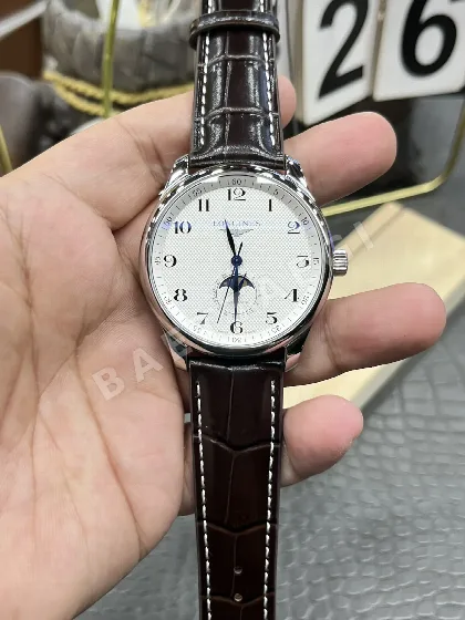 론진 마스터 컬렉션 문페이즈 자동 시계 44505