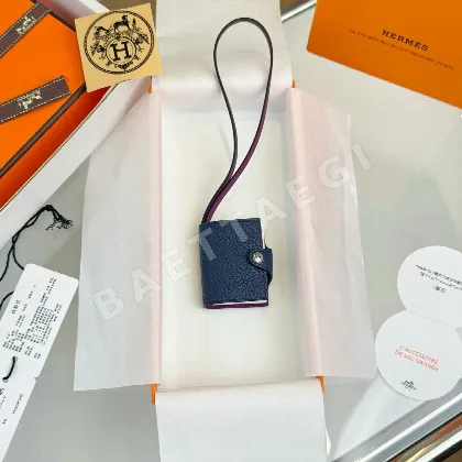 에르메스 미니 포스트잇 펜던트 키링 124276