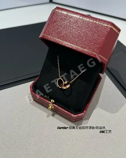 까르띠에 스크류 더블링 로즈골드 목걸이 59479