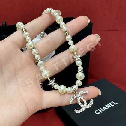 샤넬 진주 스타 더블 C 목걸이 179604