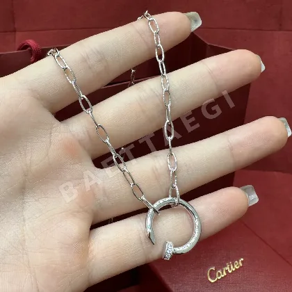 까르띠에 저스트 앵 끌루 풀다이아몬드 네일 목걸이 178380