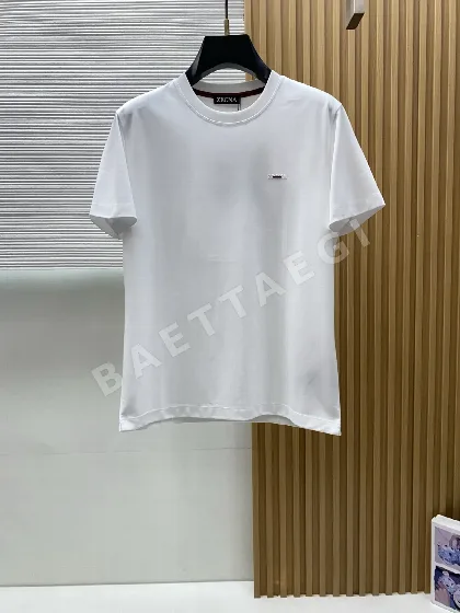 제냐 머서라이즈드 코튼 남성 반팔 티셔츠 49641