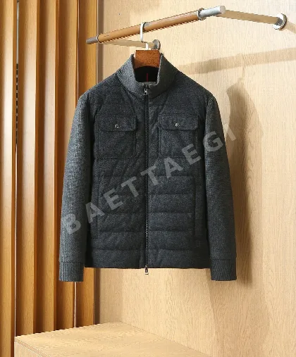몽클레르 울 캐시미어 패치워크 남성 자켓 187820