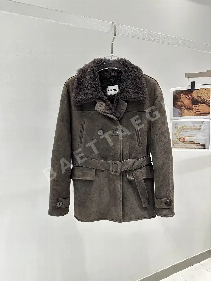 미우미우 울 모피 안감 남성 가죽 자켓 194432