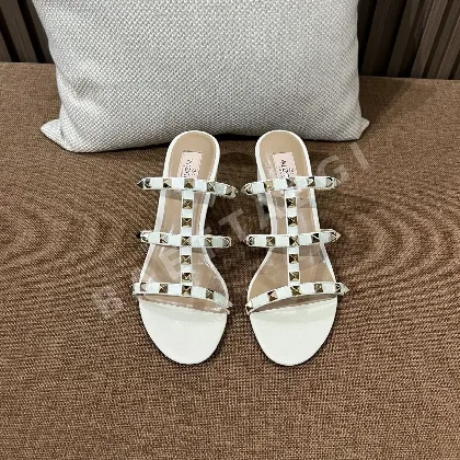 발렌티노 스터드 청키굽 슬리퍼 24599