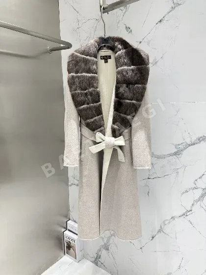 로로피아나 래빗 퍼 캐시미어 여성 자켓 206121
