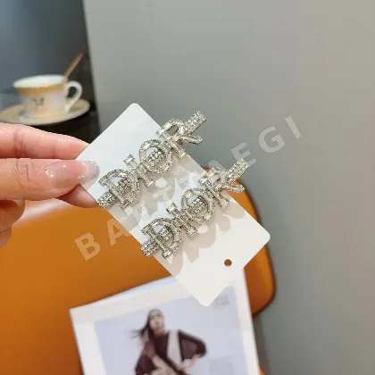디올 메탈 라인스톤 BB 클립 헤어악세 184408